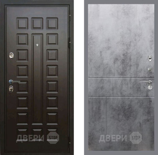 Входная металлическая Дверь Рекс (REX) Премиум 3к FL-290 Бетон темный в Павловском Посаде