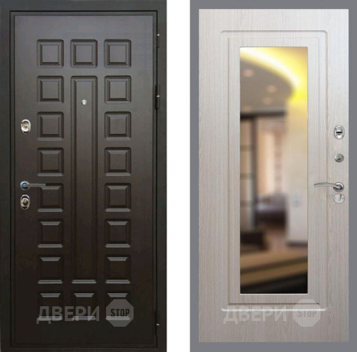 Входная металлическая Дверь Рекс (REX) Премиум 3к FLZ-120 Беленый дуб в Павловском Посаде