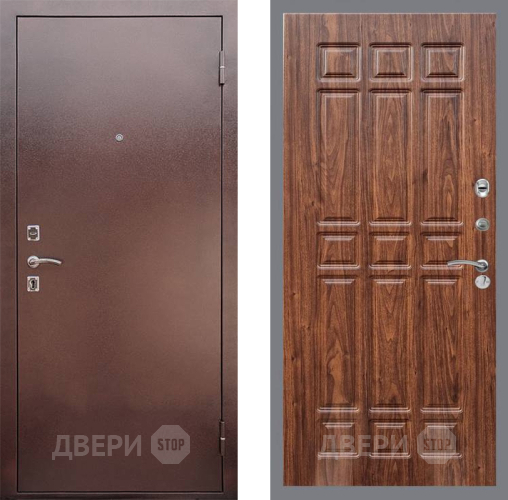 Дверь Рекс (REX) 1 FL-33 орех тисненый в Павловском Посаде