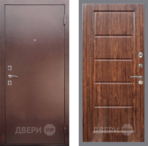 Входная металлическая Дверь Рекс (REX) 1 FL-39 орех тисненый в Павловском Посаде