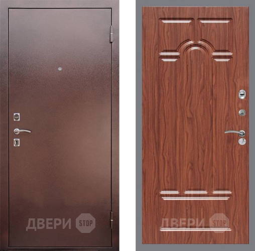 Дверь Рекс (REX) 1 FL-58 орех тисненый в Павловском Посаде