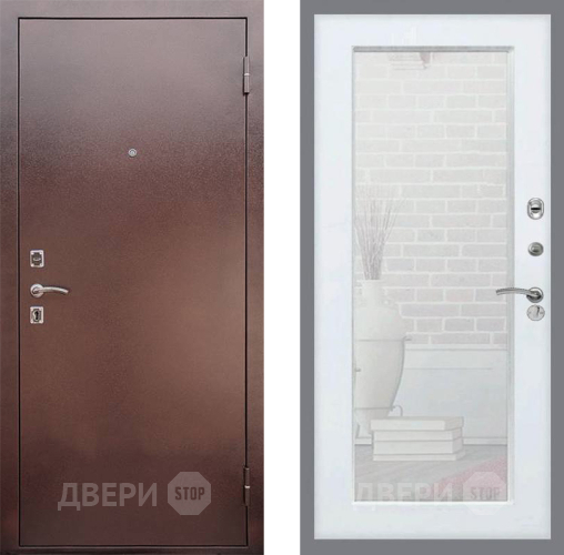 Дверь Рекс (REX) 1 Зеркало Пастораль Белый ясень в Павловском Посаде