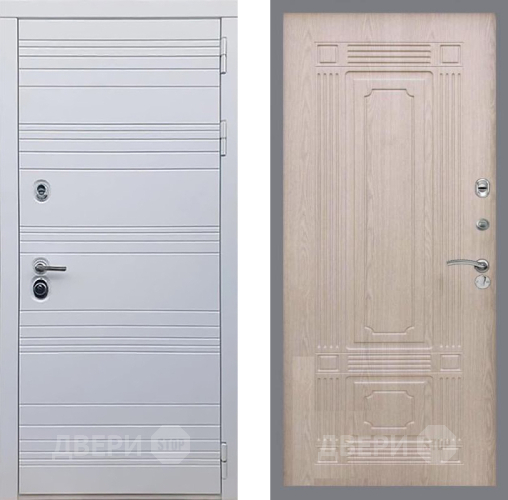 Дверь Рекс (REX) 14 Силк Сноу FL-2 Беленый дуб в Павловском Посаде