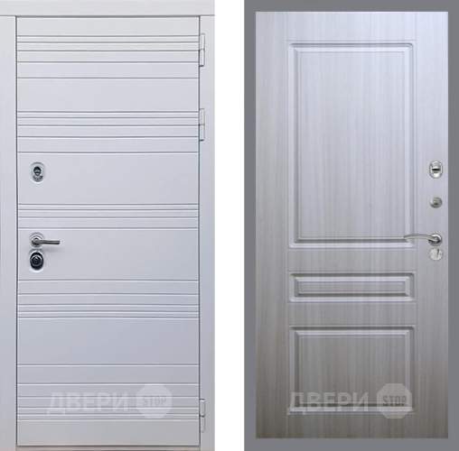 Входная металлическая Дверь Рекс (REX) 14 Силк Сноу FL-243 Сандал белый в Павловском Посаде