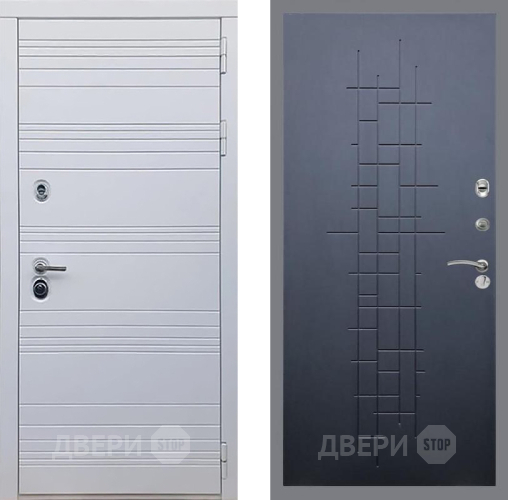 Входная металлическая Дверь Рекс (REX) 14 Силк Сноу FL-289 Ясень черный в Павловском Посаде
