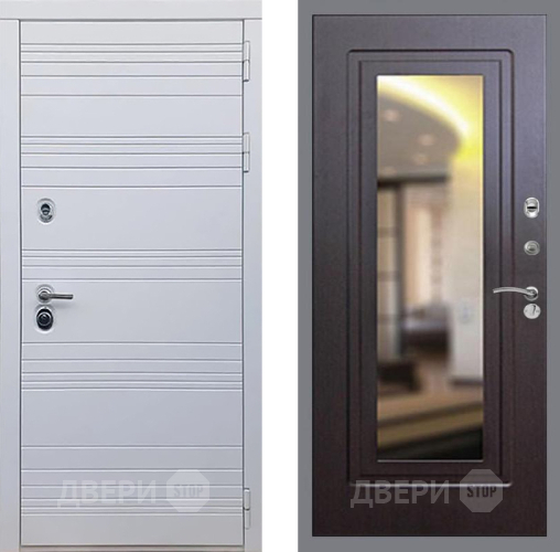 Входная металлическая Дверь Рекс (REX) 14 Силк Сноу FLZ-120 Венге в Павловском Посаде