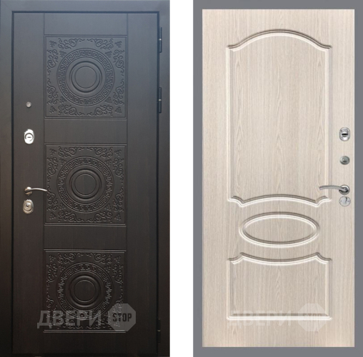 Входная металлическая Дверь Рекс (REX) 10 FL-128 Беленый дуб в Павловском Посаде