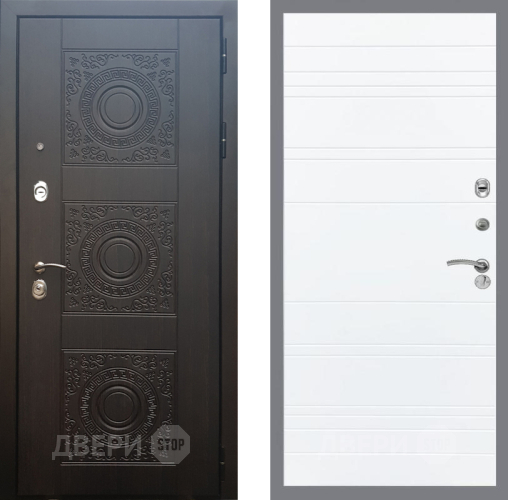 Входная металлическая Дверь Рекс (REX) 10 Line Силк Сноу в Павловском Посаде