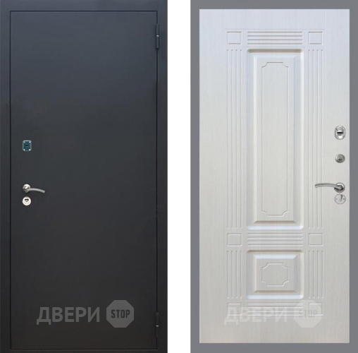 Входная металлическая Дверь Рекс (REX) 1A Черный Муар FL-2 Лиственница беж в Павловском Посаде