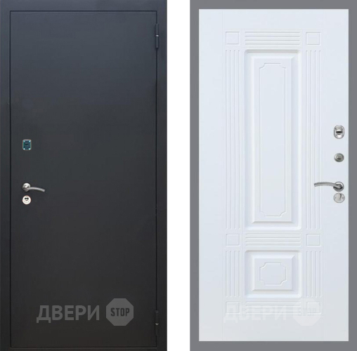 Дверь Рекс (REX) 1A Черный Муар FL-2 Силк Сноу в Павловском Посаде