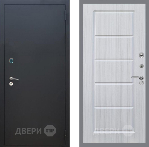 Дверь Рекс (REX) 1A Черный Муар FL-39 Сандал белый в Павловском Посаде