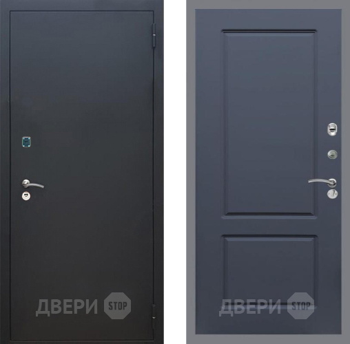 Входная металлическая Дверь Рекс (REX) 1A Черный Муар FL-117 Силк титан в Павловском Посаде