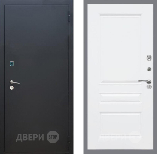 Дверь Рекс (REX) 1A Черный Муар FL-243 Силк Сноу в Павловском Посаде