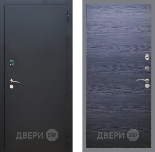 Дверь Рекс (REX) 1A Черный Муар GL Дуб тангенальный черный в Павловском Посаде