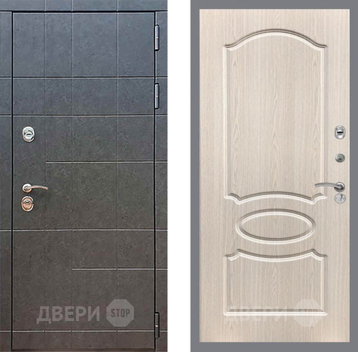 Входная металлическая Дверь Рекс (REX) 21 FL-128 Беленый дуб в Павловском Посаде