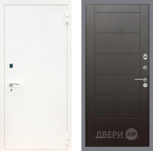 Дверь Рекс (REX) 1А Белая шагрень Сити Венге в Павловском Посаде