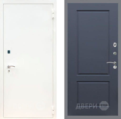 Входная металлическая Дверь Рекс (REX) 1А Белая шагрень FL-117 Силк титан в Павловском Посаде