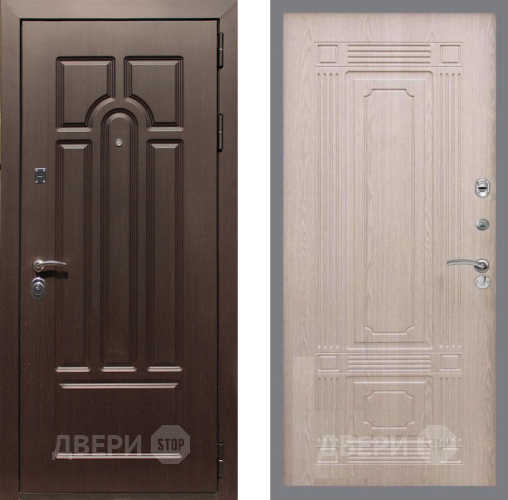 Дверь Рекс (REX) Эврика FL-2 Беленый дуб в Павловском Посаде