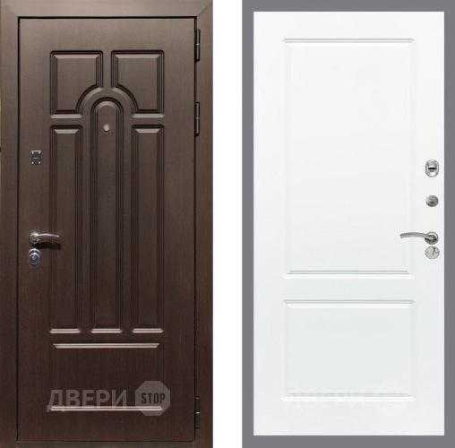 Входная металлическая Дверь Рекс (REX) Эврика FL-117 Силк Сноу в Павловском Посаде