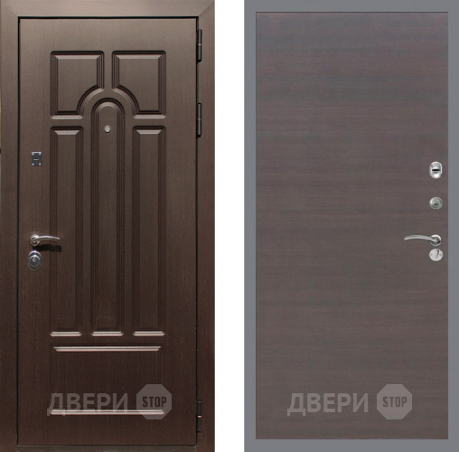 Входная металлическая Дверь Рекс (REX) Эврика GL венге поперечный в Павловском Посаде