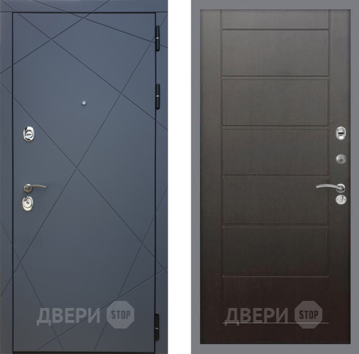 Входная металлическая Дверь Рекс (REX) 13 Силк Титан Сити Венге в Павловском Посаде