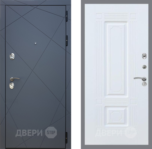 Входная металлическая Дверь Рекс (REX) 13 Силк Титан FL-2 Силк Сноу в Павловском Посаде