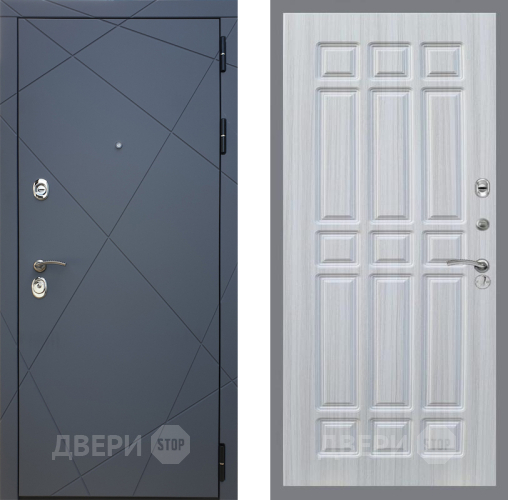 Входная металлическая Дверь Рекс (REX) 13 Силк Титан FL-33 Сандал белый в Павловском Посаде