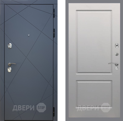Входная металлическая Дверь Рекс (REX) 13 Силк Титан FL-117 Грей софт в Павловском Посаде