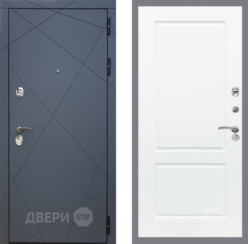 Входная металлическая Дверь Рекс (REX) 13 Силк Титан FL-117 Силк Сноу в Павловском Посаде