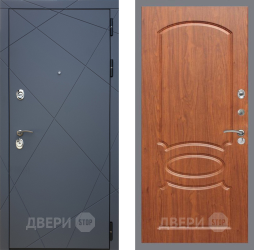 Входная металлическая Дверь Рекс (REX) 13 Силк Титан FL-128 Морёная берёза в Павловском Посаде