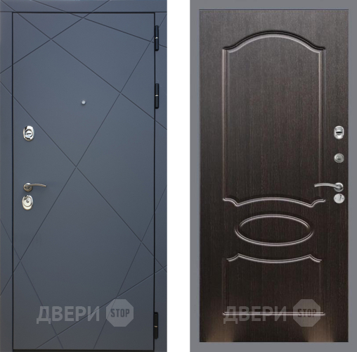 Входная металлическая Дверь Рекс (REX) 13 Силк Титан FL-128 Венге светлый в Павловском Посаде
