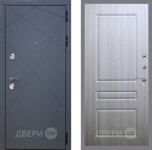 Входная металлическая Дверь Рекс (REX) 13 Силк Титан FL-243 Сандал белый в Павловском Посаде