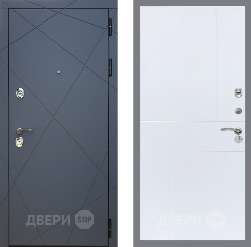 Входная металлическая Дверь Рекс (REX) 13 Силк Титан FL-290 Силк Сноу в Павловском Посаде
