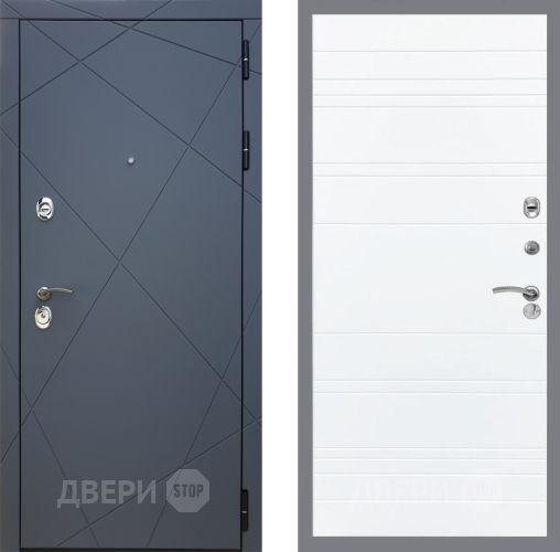 Входная металлическая Дверь Рекс (REX) 13 Силк Титан Line Силк Сноу в Павловском Посаде