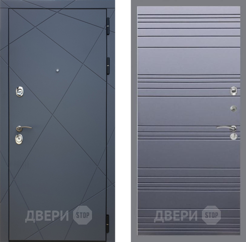 Входная металлическая Дверь Рекс (REX) 13 Силк Титан Line Силк титан в Павловском Посаде