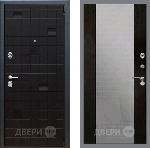 Входная металлическая Дверь Рекс (REX) 12 СБ-16 Зеркало Венге в Павловском Посаде