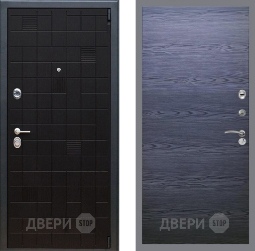 Входная металлическая Дверь Рекс (REX) 12 GL Дуб тангенальный черный в Павловском Посаде