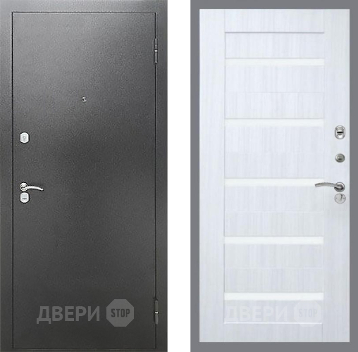 Дверь Рекс (REX) Сити СБ-14 стекло белое Сандал белый в Павловском Посаде