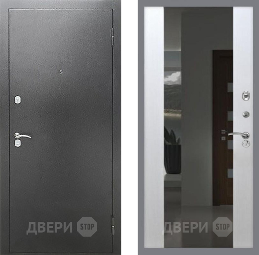 Дверь Рекс (REX) Сити СБ-16 Зеркало Белый ясень в Павловском Посаде