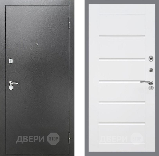 Входная металлическая Дверь Рекс (REX) Сити Сити Белый ясень в Павловском Посаде