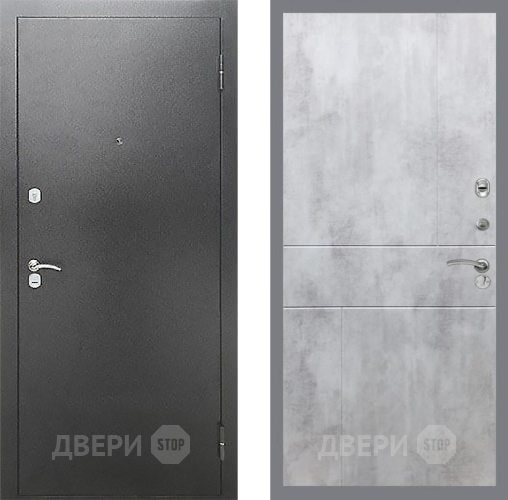 Входная металлическая Дверь Рекс (REX) Сити FL-290 Бетон светлый в Павловском Посаде