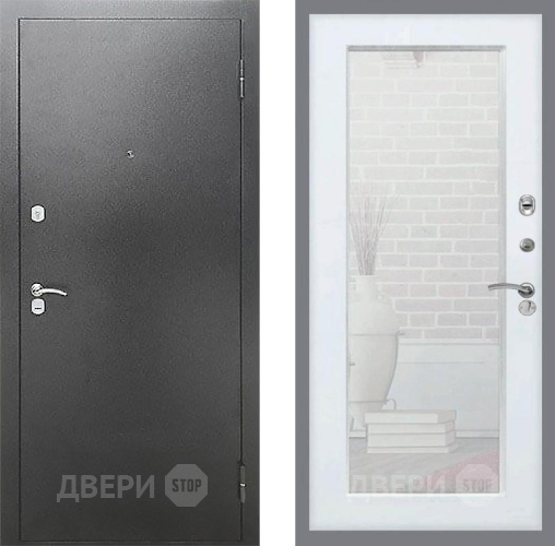 Дверь Рекс (REX) Сити Зеркало Пастораль Белый ясень в Павловском Посаде