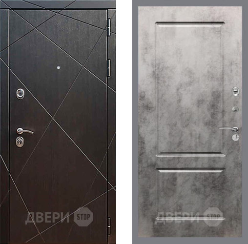 Входная металлическая Дверь Рекс (REX) 13 Венге FL-117 Бетон темный в Павловском Посаде