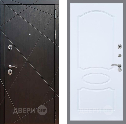 Входная металлическая Дверь Рекс (REX) 13 Венге FL-128 Силк Сноу в Павловском Посаде