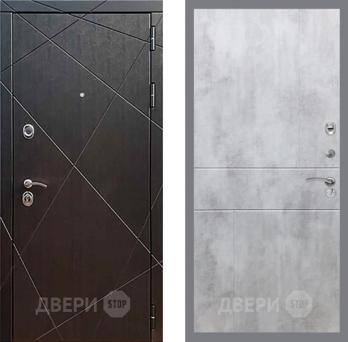 Входная металлическая Дверь Рекс (REX) 13 Венге FL-290 Бетон светлый в Павловском Посаде