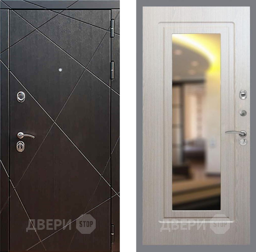 Входная металлическая Дверь Рекс (REX) 13 Венге FLZ-120 Беленый дуб в Павловском Посаде