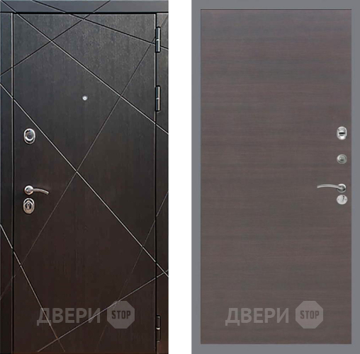 Входная металлическая Дверь Рекс (REX) 13 Венге GL венге поперечный в Павловском Посаде