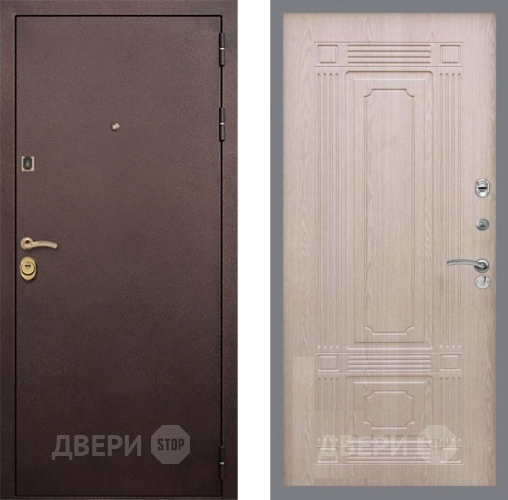 Входная металлическая Дверь Рекс (REX) Лайт 3К FL-2 Беленый дуб в Павловском Посаде