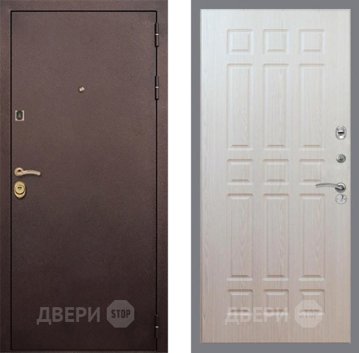 Входная металлическая Дверь Рекс (REX) Лайт 3К FL-33 Беленый дуб в Павловском Посаде