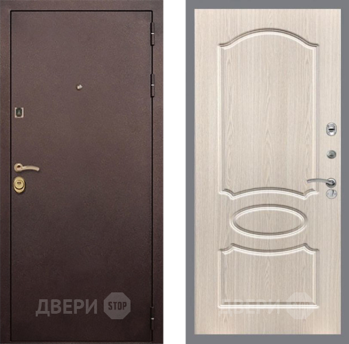 Входная металлическая Дверь Рекс (REX) Лайт 3К FL-128 Беленый дуб в Павловском Посаде